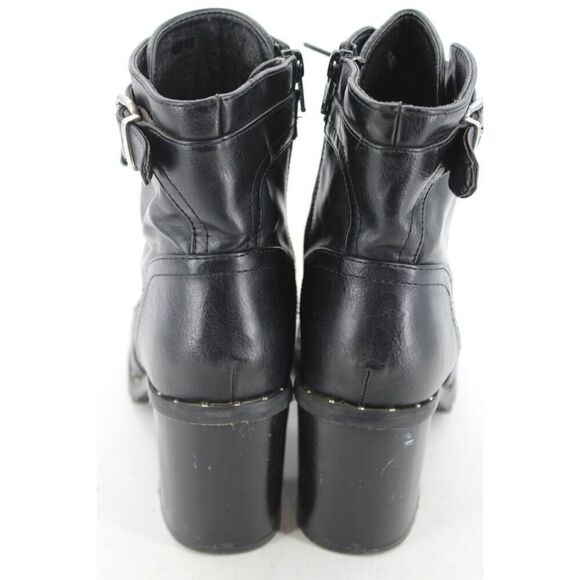 Diba Carryn Combat Boots Size 9m Black Heel 3" - Picture 7 of 10